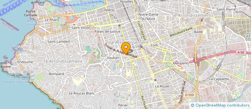 localisation de l'entreprise MADAME CORALIE LOUTRE à MARSEILLE 6EME