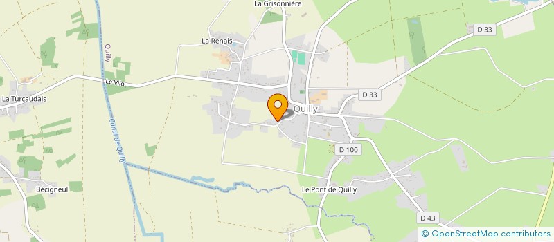 localisation de l'entreprise MADAME CORALIE LUCAS à QUILLY