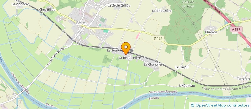 localisation de l'entreprise MADAME CORALIE LUXIN  BORDS