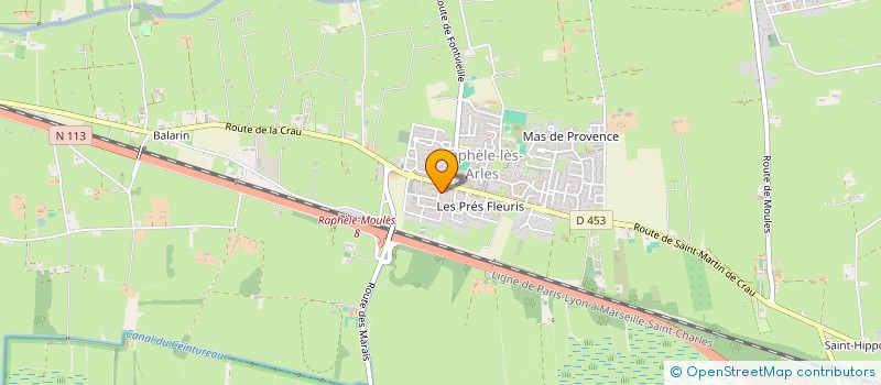 localisation de l'entreprise MADAME CORALIE MAC CLEOD  ARLES