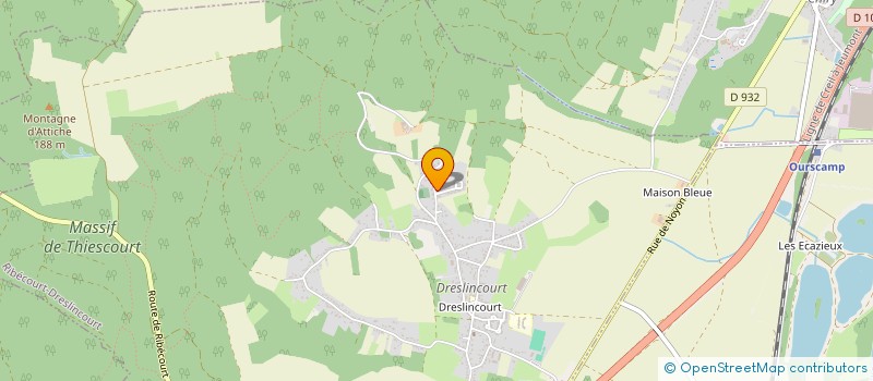 localisation de l'entreprise MADAME CORALIE MACREZ  RIBECOURT-DRESLINCOURT