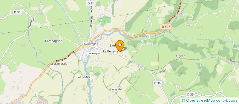 localisation de l'entreprise MADAME CORALIE MAGNANT  LAVERGNE