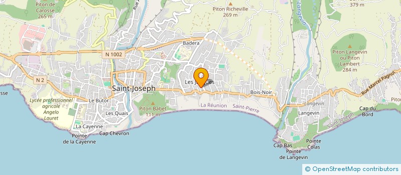 localisation de l'entreprise MADAME CORALIE MALET à SAINT-JOSEPH