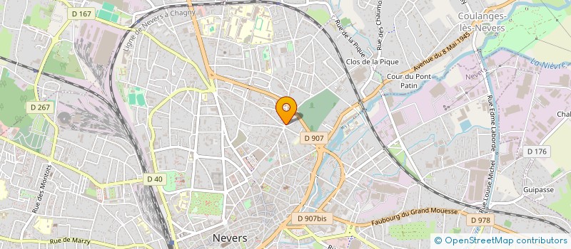 localisation de l'entreprise MADAME CORALIE MANGEMATIN à NEVERS