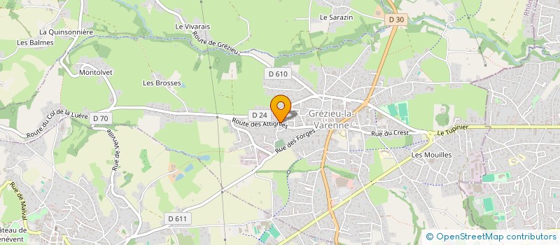 localisation de l'entreprise MADAME CORALIE MARCEL  GREZIEU-LA-VARENNE