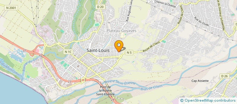 localisation de l'entreprise MADAME CORALIE MAREE à SAINT-LOUIS
