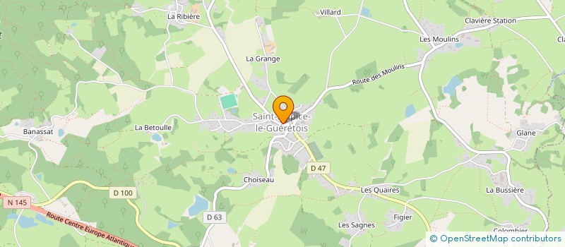 localisation de l'entreprise MADAME CORALIE MARIE  SAINT-SULPICE-LE-GUERETOIS