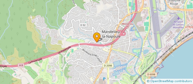 localisation de l'entreprise MADAME CORALIE MARQUES à MANDELIEU-LA-NAPOULE
