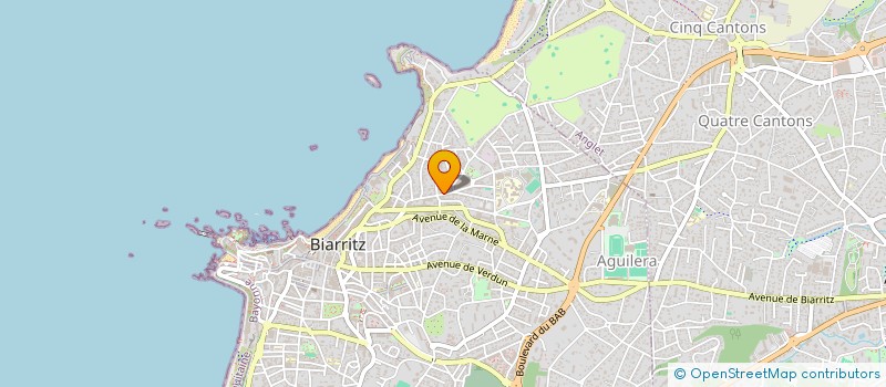 localisation de l'entreprise MADAME CORALIE MARTIN à BIARRITZ