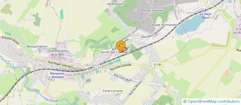 localisation de l'entreprise MADAME CORALIE MARTIN  RINXENT