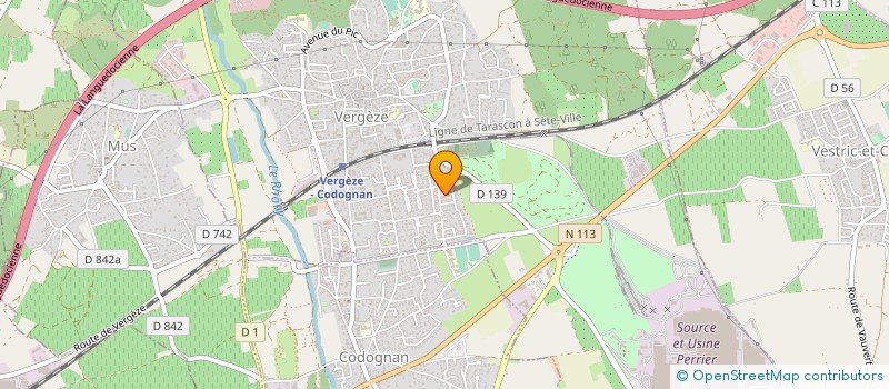 localisation de l'entreprise MADAME CORALIE MARTINEZ  VERGEZE