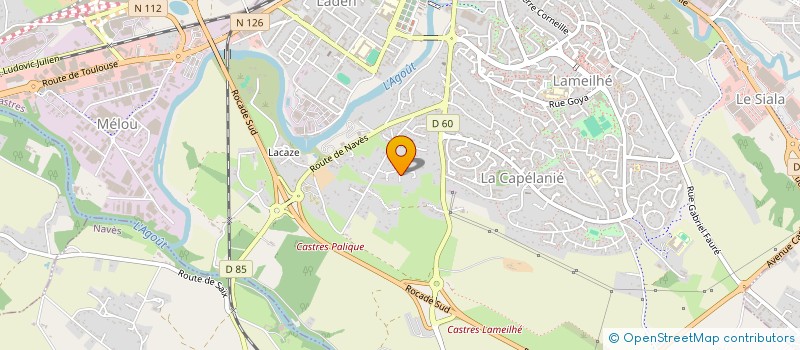 localisation de l'entreprise MADAME CORALIE MARTY  CASTRES