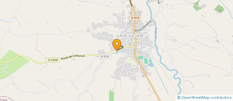 localisation de l'entreprise MADAME CORALIE MATHE à LEZAT-SUR-LEZE