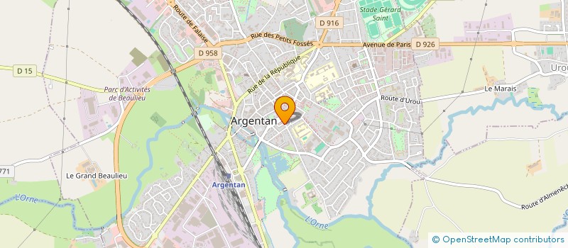 localisation de l'entreprise MADAME CORALIE MAUGER à ARGENTAN