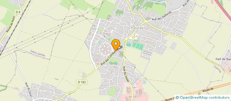 localisation de l'entreprise MADAME CORALIE MEON  CHAURAY