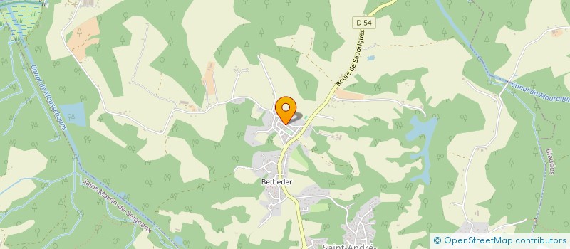 localisation de l'entreprise MADAME CORALIE MESSNER  SAINT-ANDRE-DE-SEIGNANX