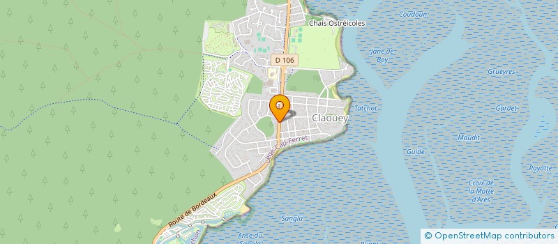 localisation de l'entreprise MADAME CORALIE MEY  LEGE-CAP-FERRET