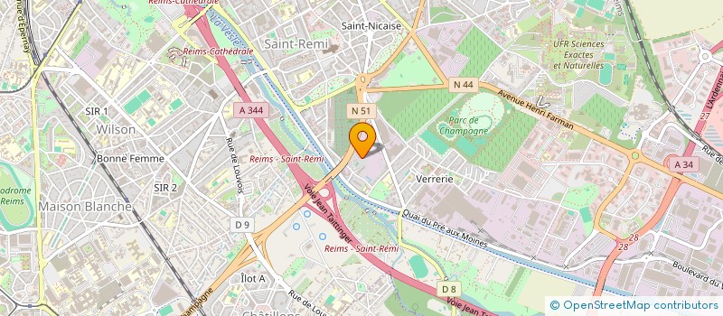 localisation de l'entreprise MADAME CORALIE MICHAUX  REIMS