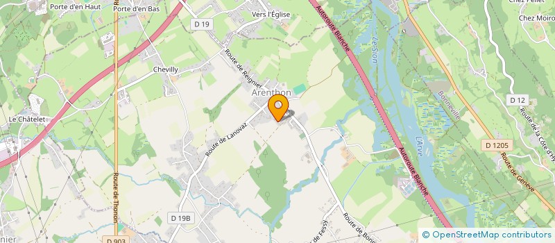 localisation de l'entreprise MADAME CORALIE MICHELAS  ARENTHON