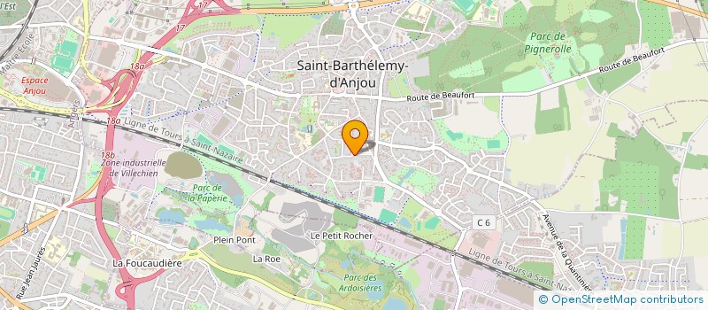 localisation de l'entreprise MADAME CORALIE MILLET  SAINT-BARTHELEMY-D'ANJOU