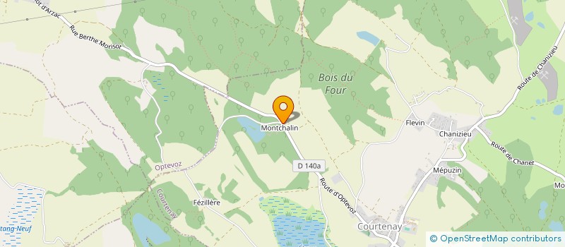 localisation de l'entreprise MADAME CORALIE MILLIAT  COURTENAY