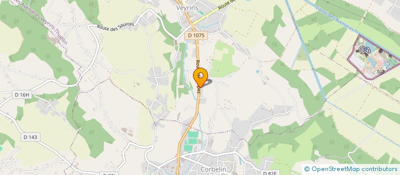 localisation de l'entreprise MADAME CORALIE MINIER  LES AVENIERES VEYRINS-THUELLIN