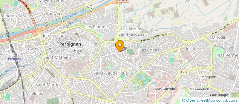 localisation de l'entreprise MADAME CORALIE MOAN  PERPIGNAN