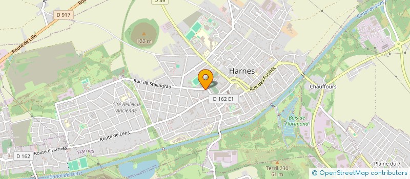 localisation de l'entreprise MADAME CORALIE MOCQUANT  HARNES