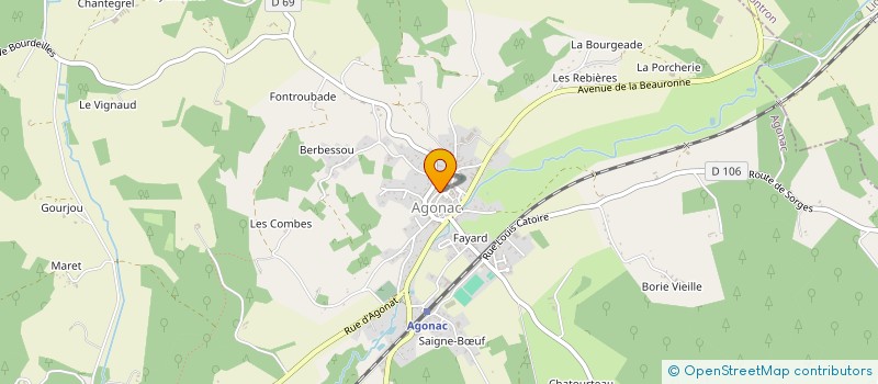 localisation de l'entreprise MADAME CORALIE MOLET à AGONAC