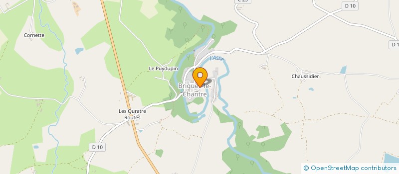 localisation de l'entreprise MADAME CORALIE MONGE  BRIGUEIL-LE-CHANTRE