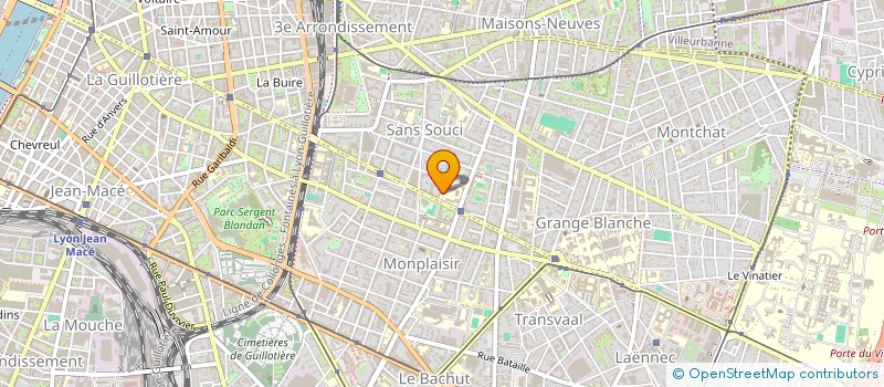 localisation de l'entreprise MADAME CORALIE MONTERSINO à LYON