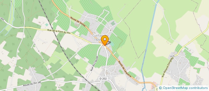 localisation de l'entreprise MADAME CORALIE MORA  GAILLAN-EN-MEDOC