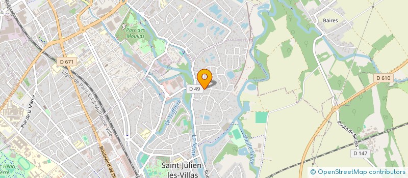 localisation de l'entreprise MADAME CORALIE MORAGNY  SAINT-JULIEN-LES-VILLAS