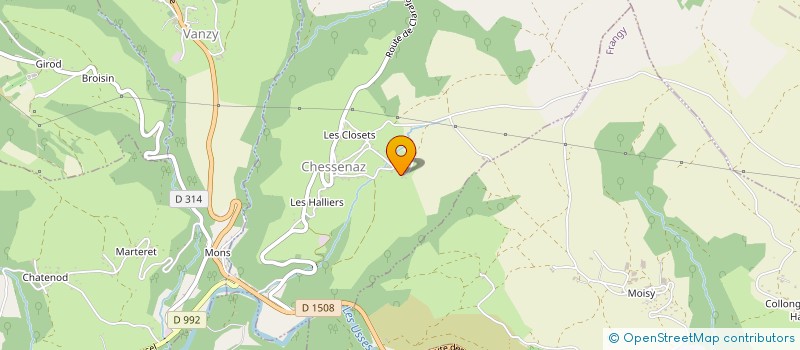 localisation de l'entreprise MADAME CORALIE MOREAU  CHESSENAZ