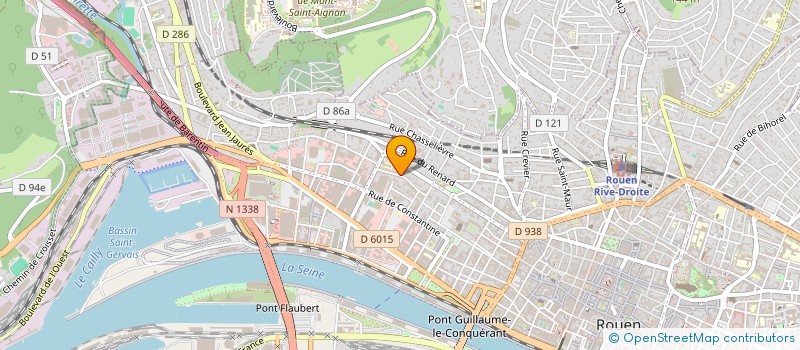 localisation de l'entreprise MADAME CORALIE MOREAU à ROUEN