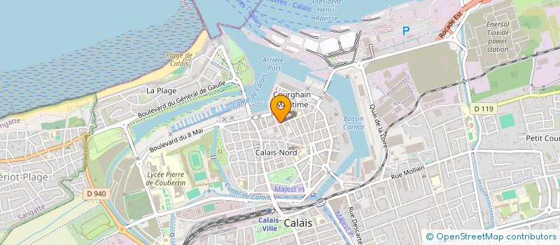 localisation de l'entreprise MADAME CORALIE MOREAU  CALAIS