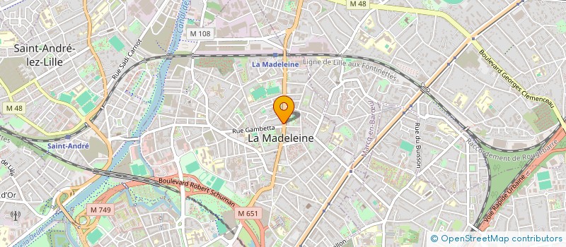 localisation de l'entreprise MADAME CORALIE MORENT à LA MADELEINE