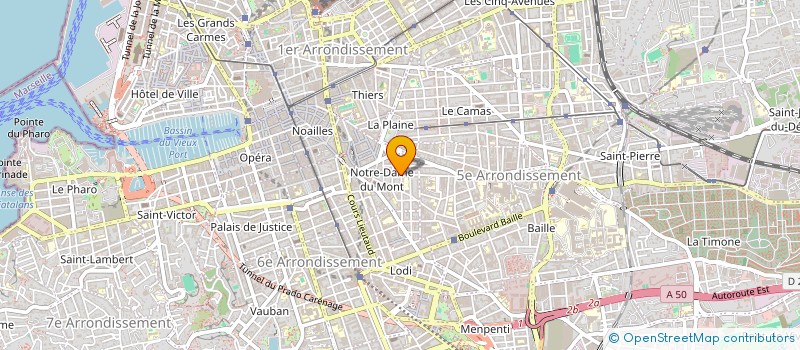 localisation de l'entreprise MADAME CORALIE MUKONKOLE à MARSEILLE