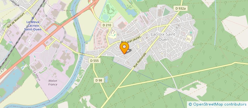 localisation de l'entreprise MADAME CORALIE NOEL  LACROIX-SAINT-OUEN