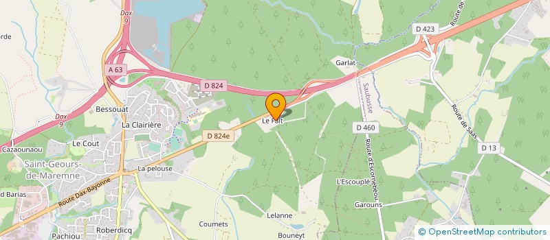 localisation de l'entreprise MADAME CORALIE NOILHAN  SAINT-GEOURS-DE-MAREMNE