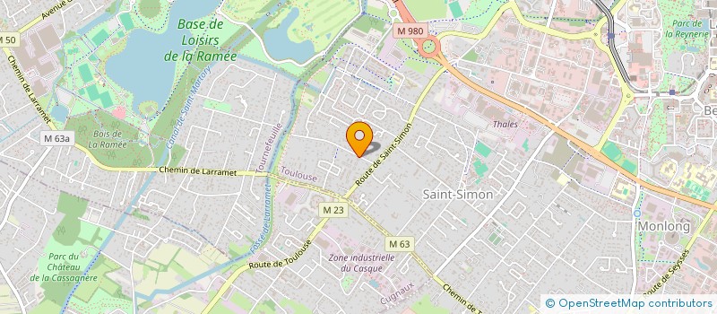 localisation de l'entreprise MADAME CORALIE OUNASS  TOULOUSE