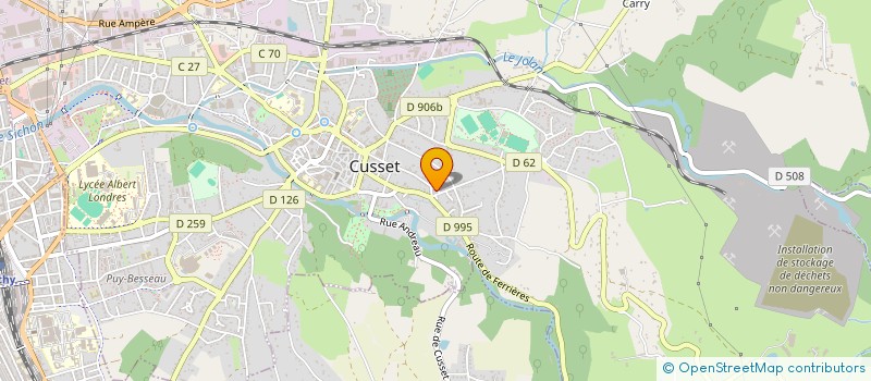 localisation de l'entreprise MADAME CORALIE PACCAUD à CUSSET