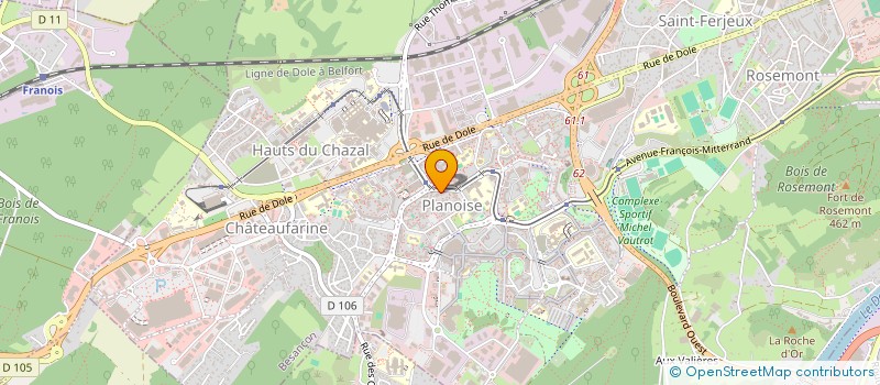 localisation de l'entreprise MADAME CORALIE PAGUET à BESANCON