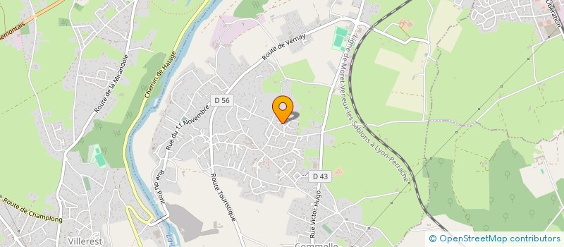 localisation de l'entreprise MADAME CORALIE PAIN  COMMELLE-VERNAY