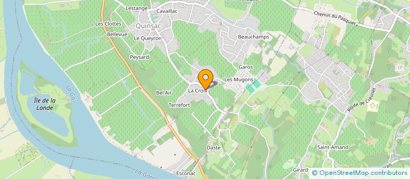 localisation de l'entreprise MADAME CORALIE PARATGE  QUINSAC