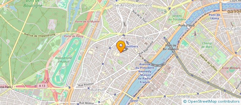 localisation de l'entreprise MADAME CORALIE PARJADIS DE LARIVIERE  PARIS