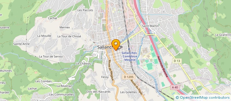 localisation de l'entreprise MADAME CORALIE PASQUIET  SALLANCHES