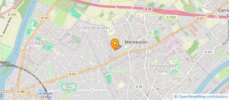 localisation de l'entreprise MADAME CORALIE PENAUD  MONTESSON