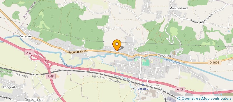 localisation de l'entreprise MADAME CORALIE PERRIN  CESSIEU