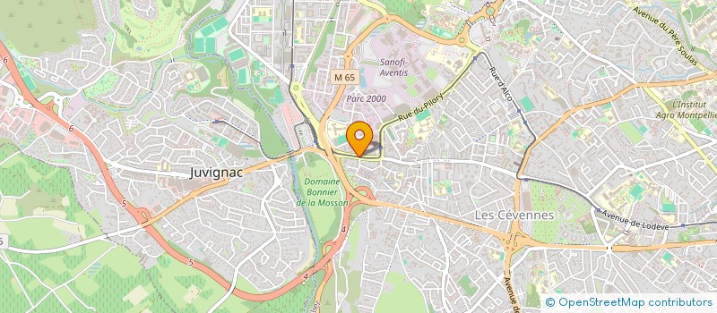 localisation de l'entreprise MADAME CORALIE PERROT à MONTPELLIER